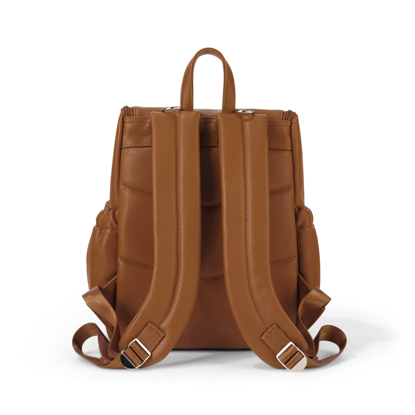 OiOi - Mini Signature Backpack - Chestnut Brown Vegan Leather
