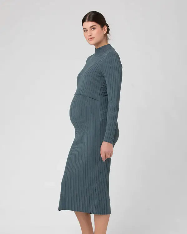 Ripe Maternity - Nella Rib Nursing Knit Dress