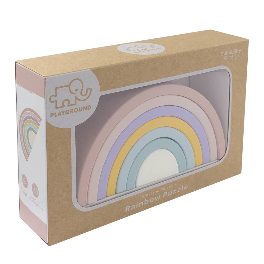 Living Textiles - Silicone Rainbow Puzzle - Rose