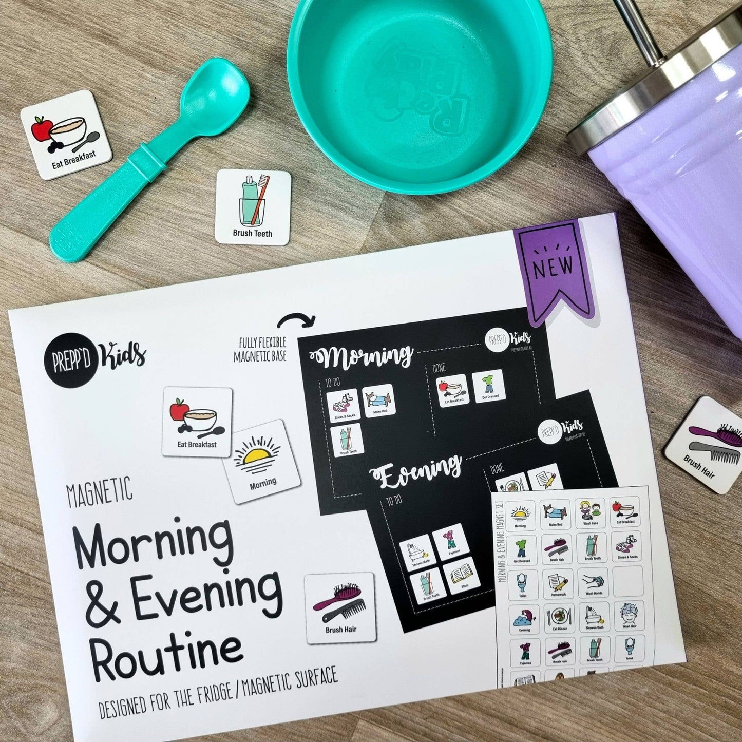 Morning & Evening Routine Chart Set (A4)