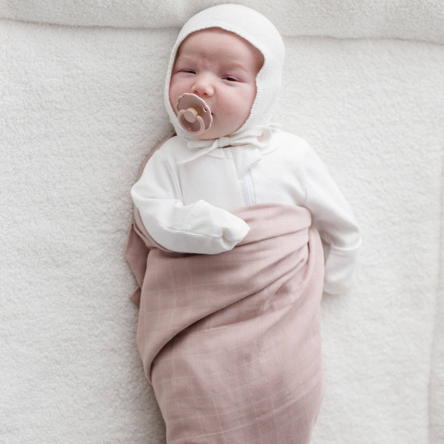 Zoe Sage - Organic Cotton Muslin Swaddle Wrap 120cm | Sunset