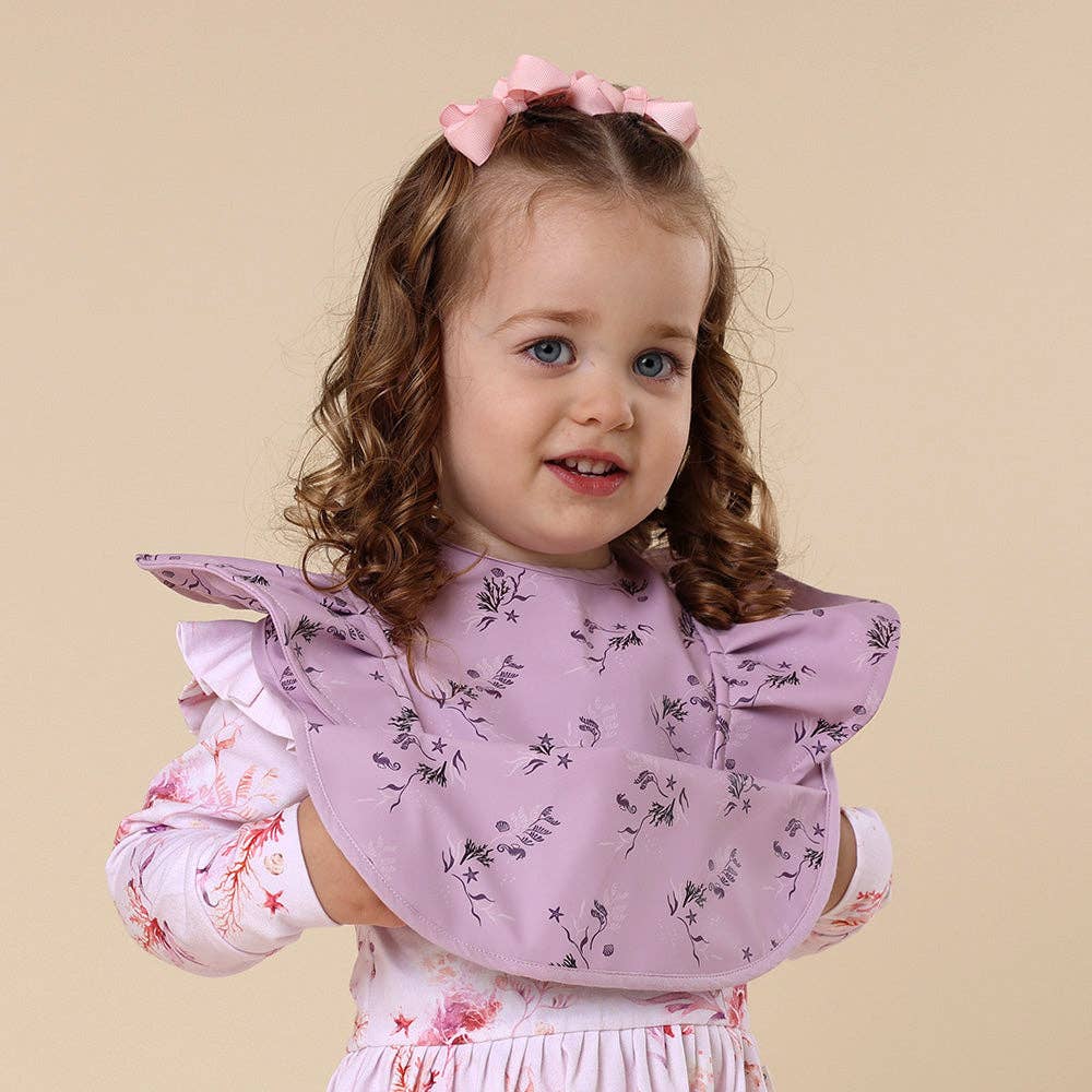Snuggle Hunny - Coral Frill Snuggle Bib