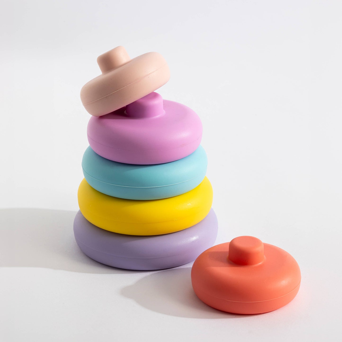 Living Textiles - Silicone Stacking Tower Ring - Sorbet