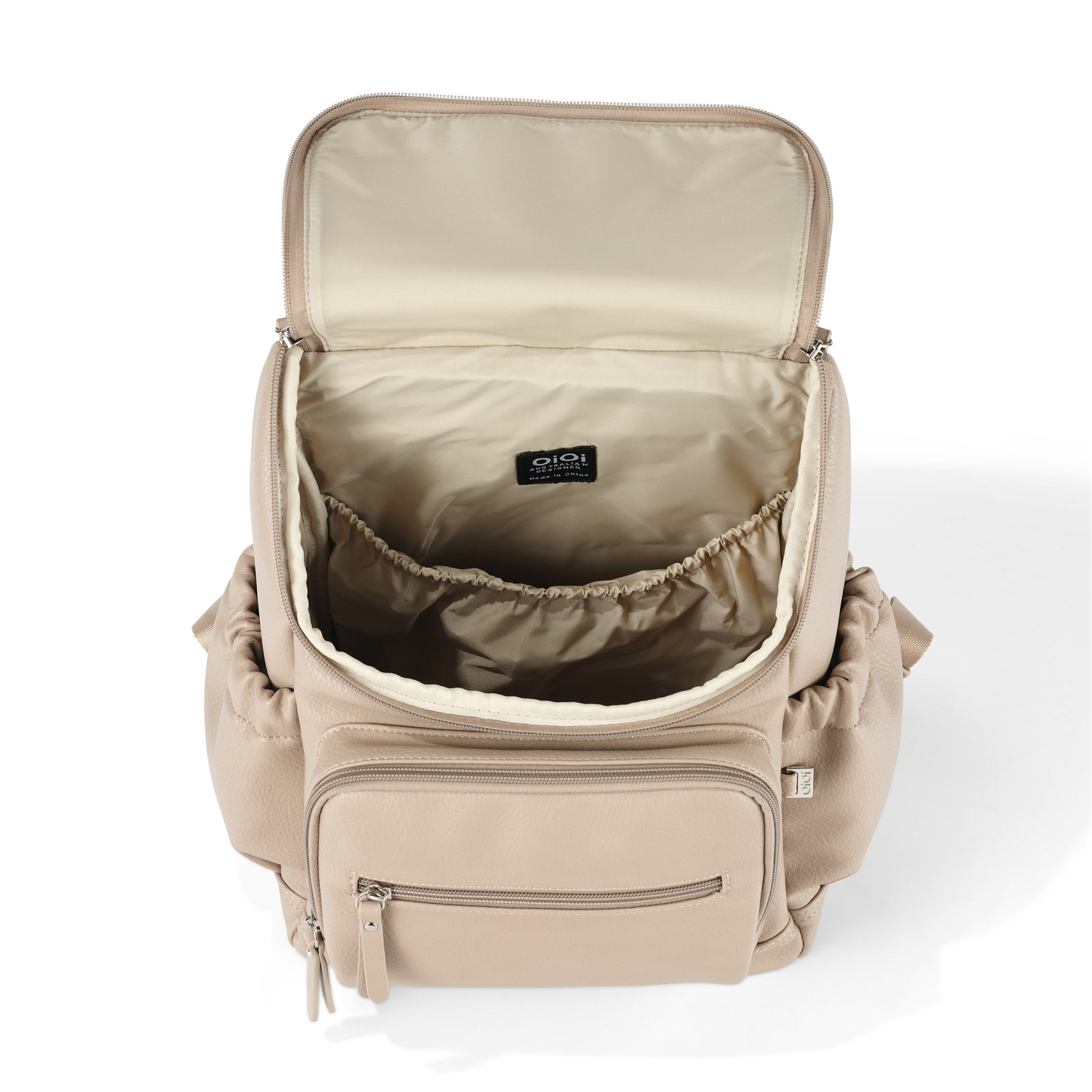 OiOi - Mini Signature Backpack - Oat Vegan Leather