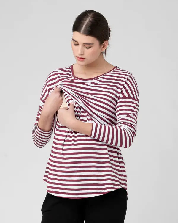 Ripe Maternity - Lionel Long Sleeve Nursing Tee