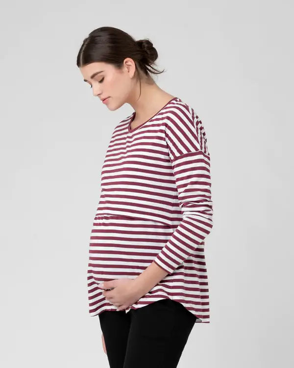 Ripe Maternity - Lionel Long Sleeve Nursing Tee