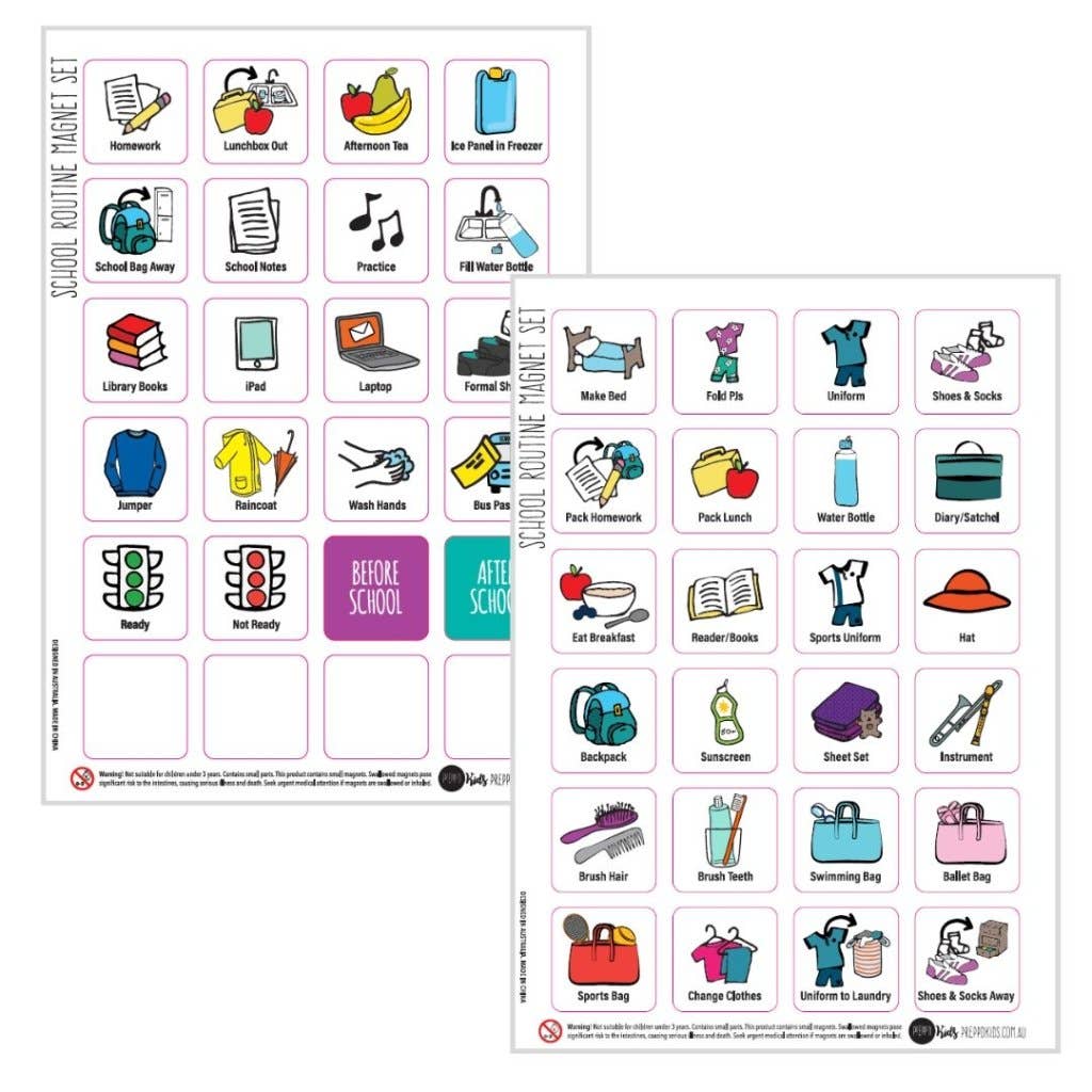 Before & After School Routine Chart (A4)