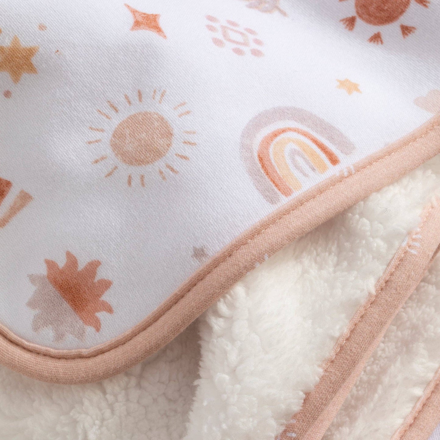 Living Textiles - Jersey Sherpa Blanket - Bohemian Bliss