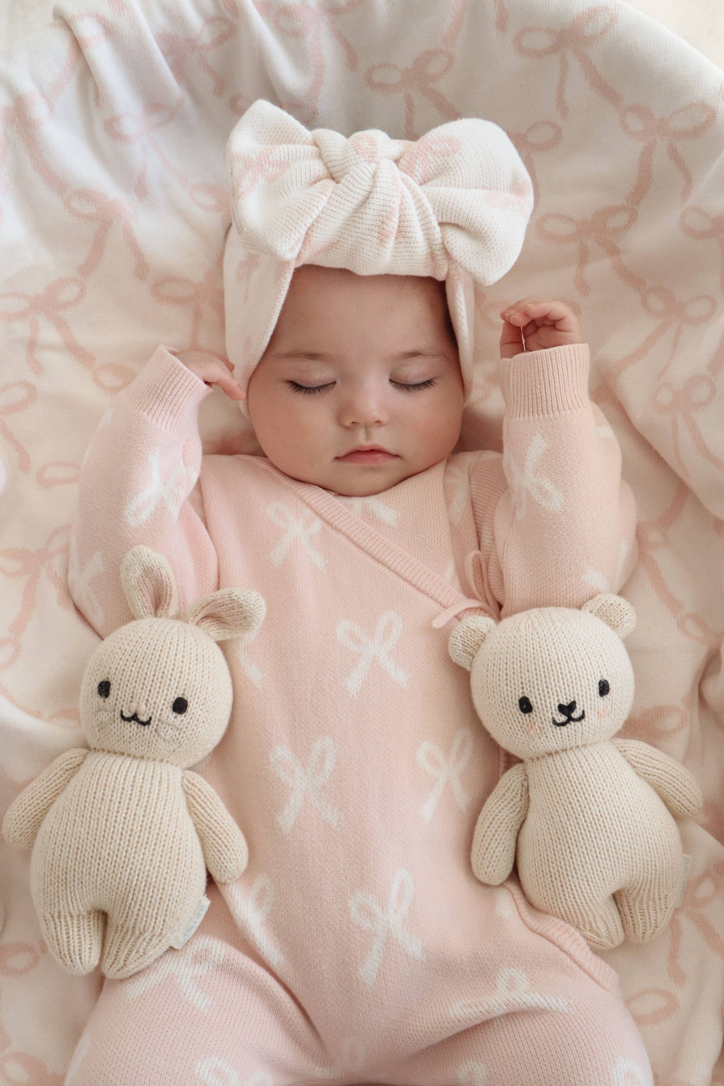 Petite + Co - KIMONO BOW ROMPER | BABY PINK