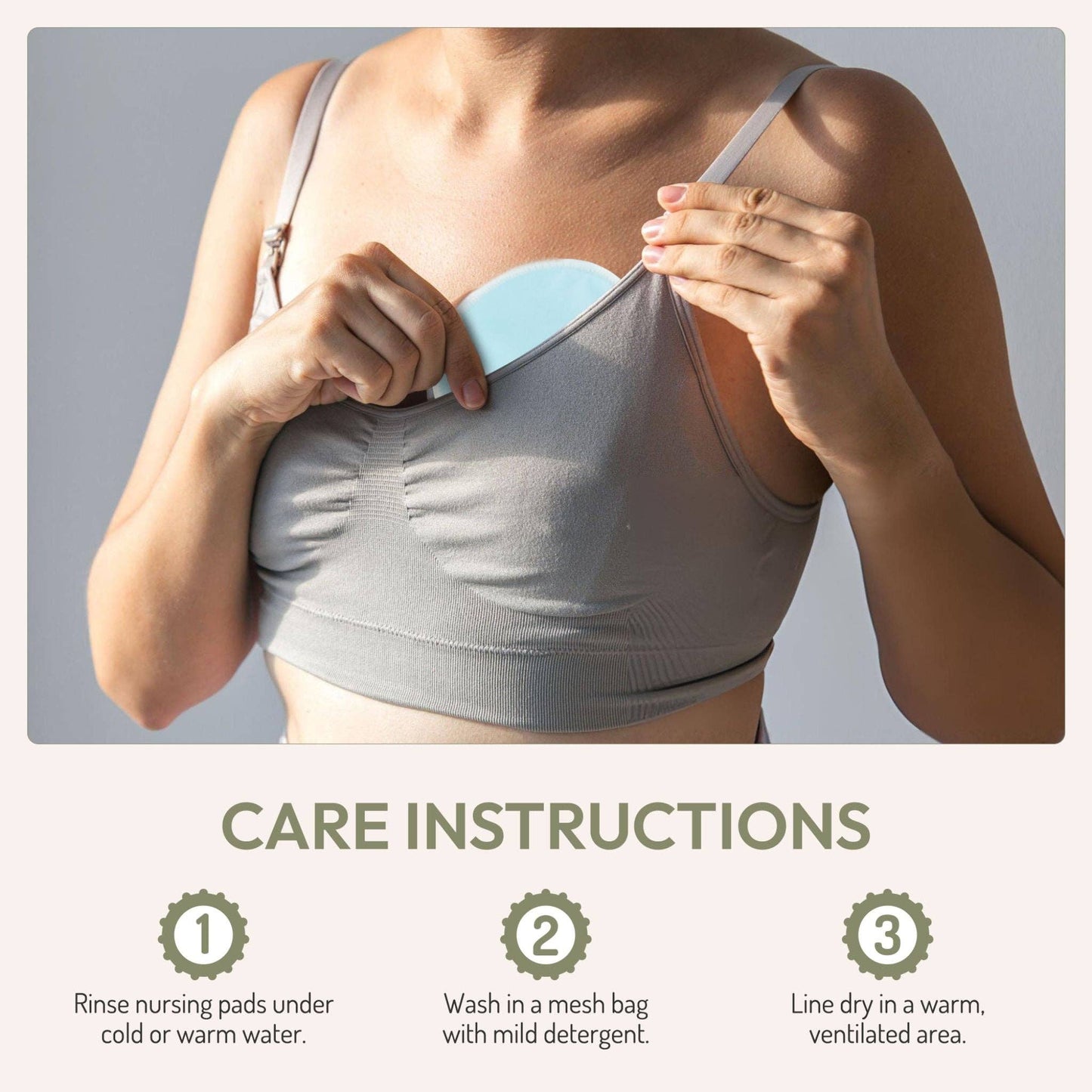 Zoe Sage - Reusable Nursing Breast Pads Organic Bamboo - Mixed Colour Bundle (8pk)