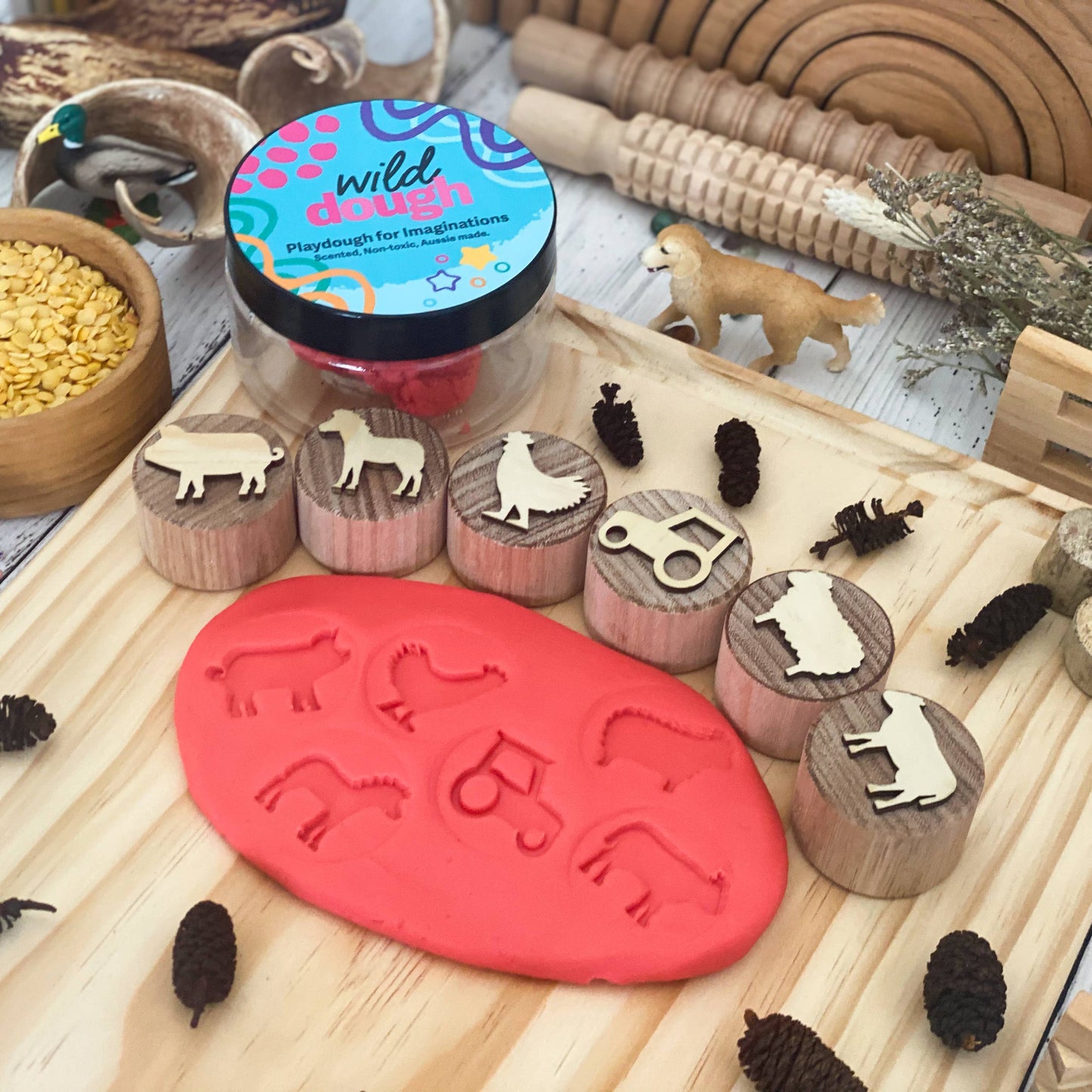 Wild Dough Playdough - Rudolph Red Playdough (w/s)