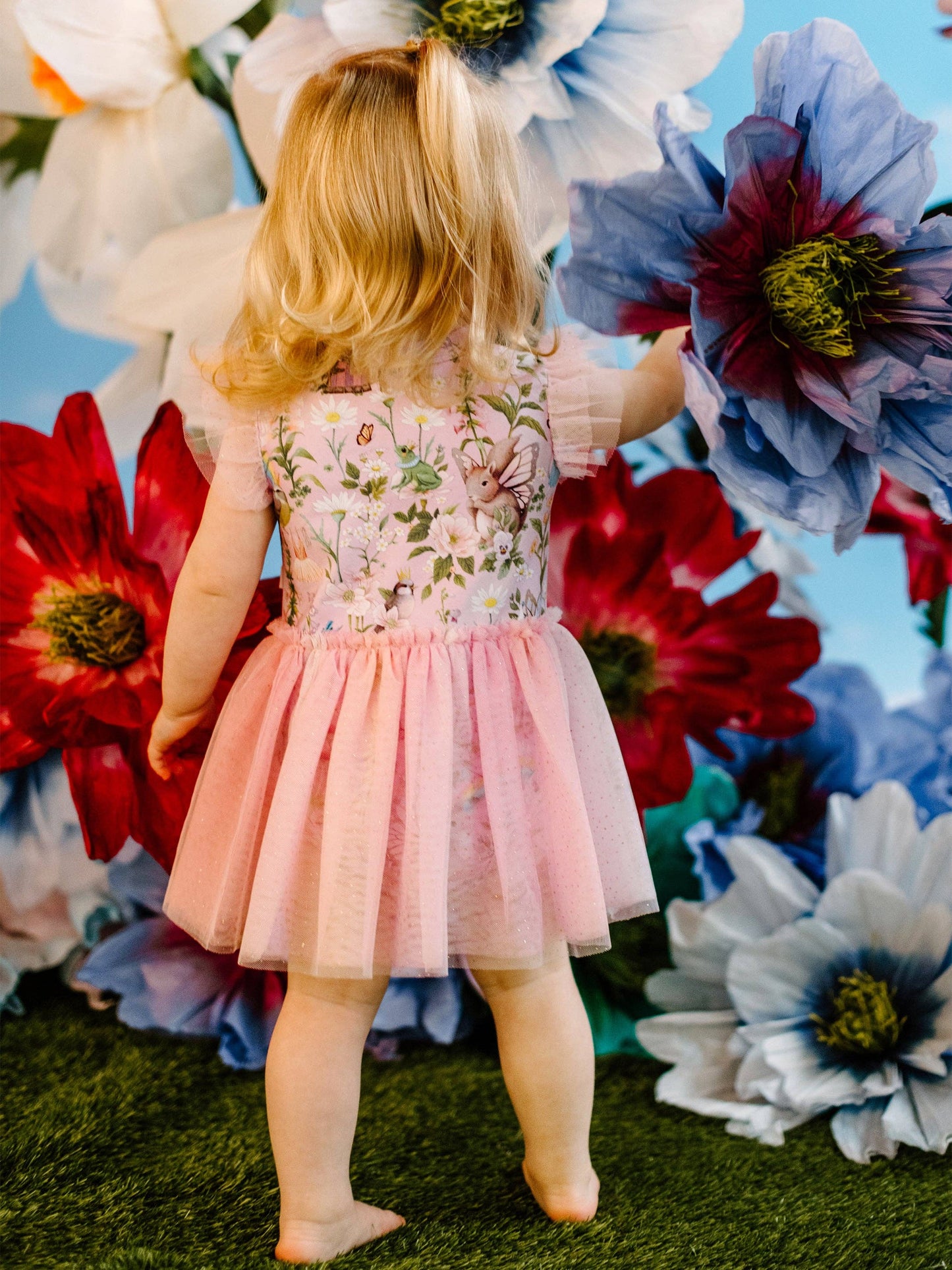 Fleur Harris - 'Fairyland' Dreamy Tutu Bodysuit Dress - Pink Lavender
