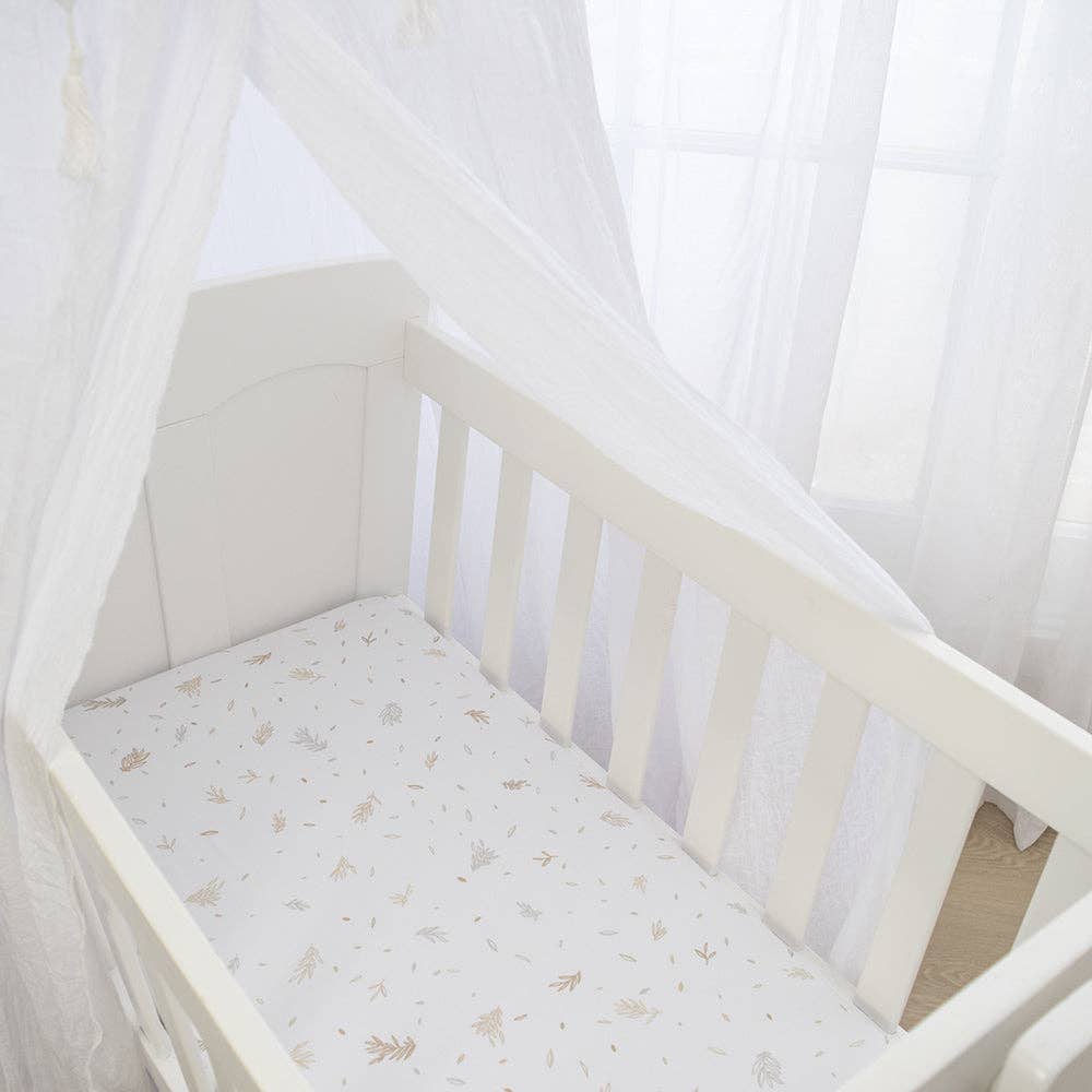 Living Textiles - 2-pack Bedside Bassinet Fitted Sheets - Bosco Bear