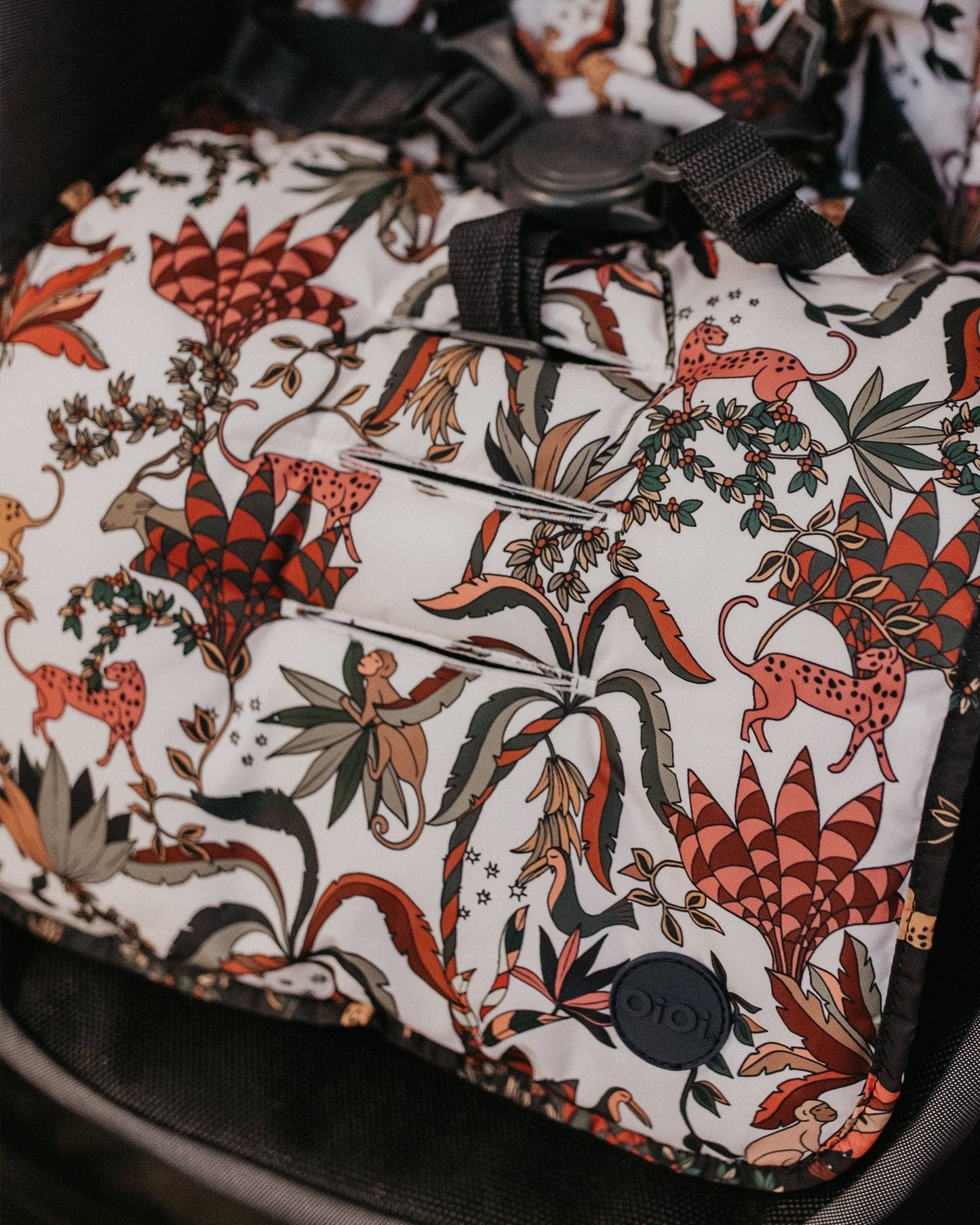 OiOi - Reversible Pram Liner - Jungle