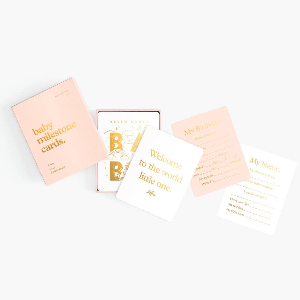 Fox & Fallow - Baby Milestone Cards