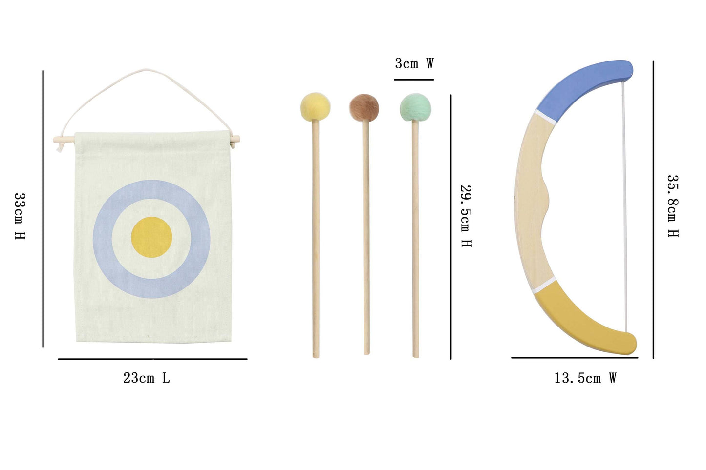 ToysLink - Wooden Bow & Arrow Playset