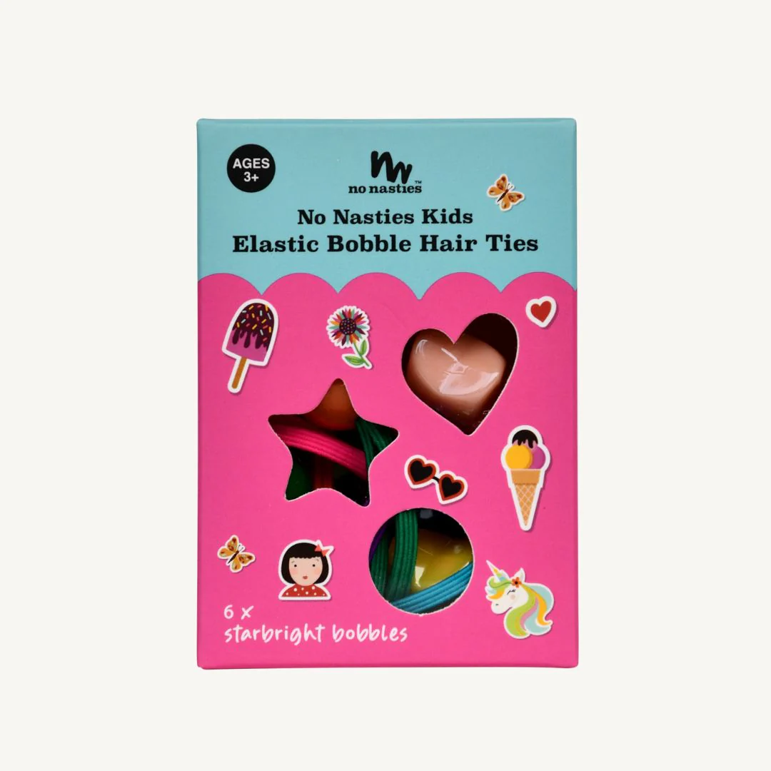 no nasties Star Bright Elastic Bobble Hair Ties