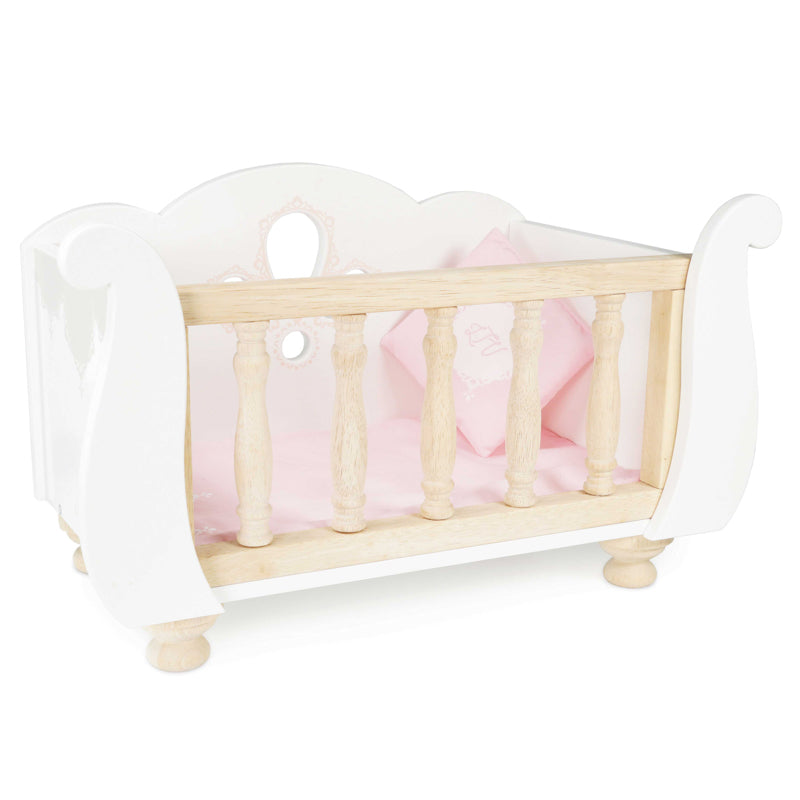 Doll Wooden Sleigh Cot
