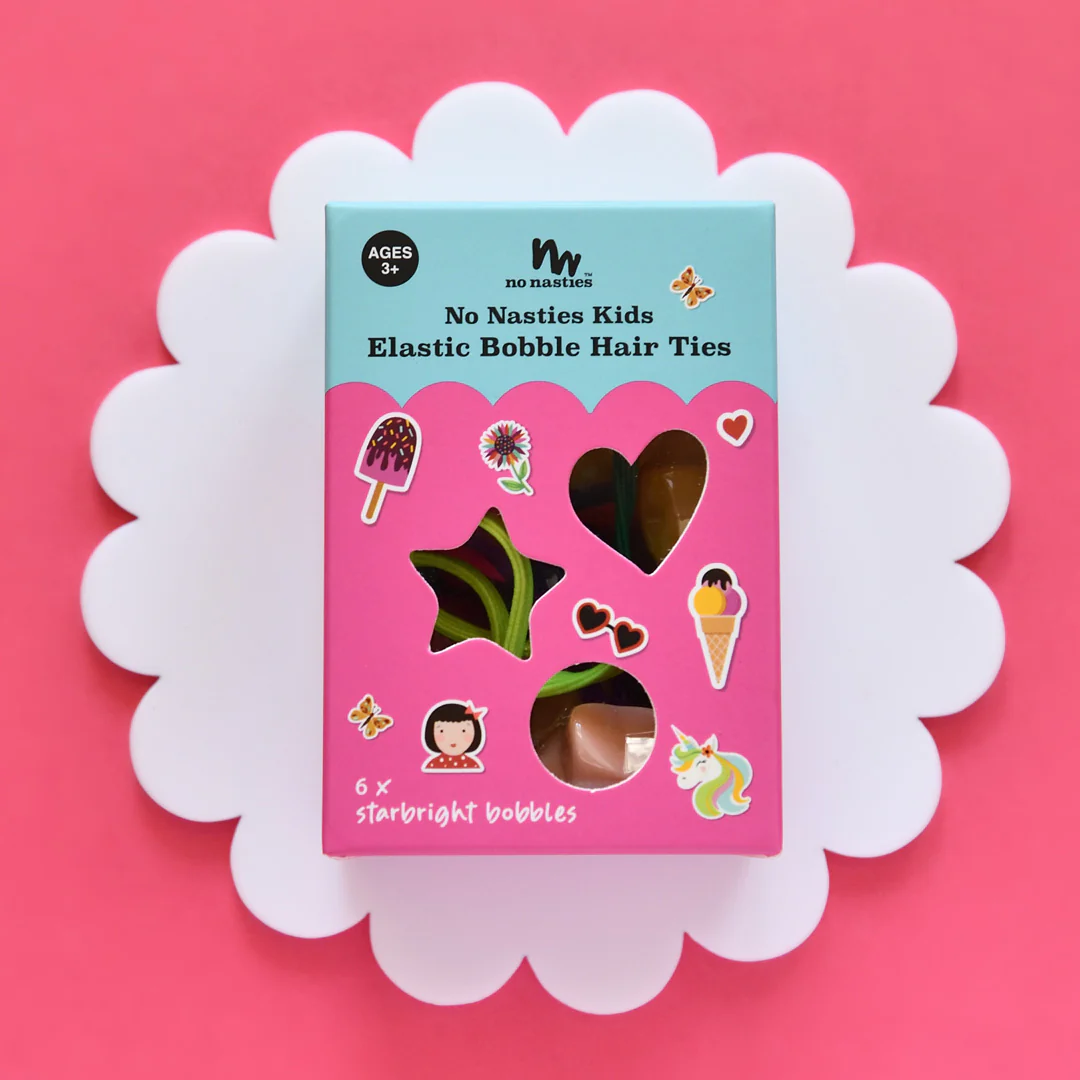 no nasties Star Bright Elastic Bobble Hair Ties