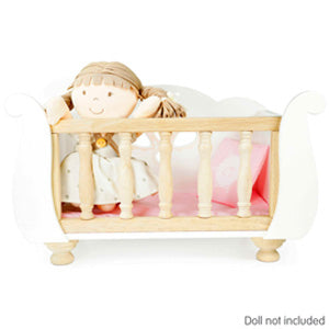 Doll Wooden Sleigh Cot