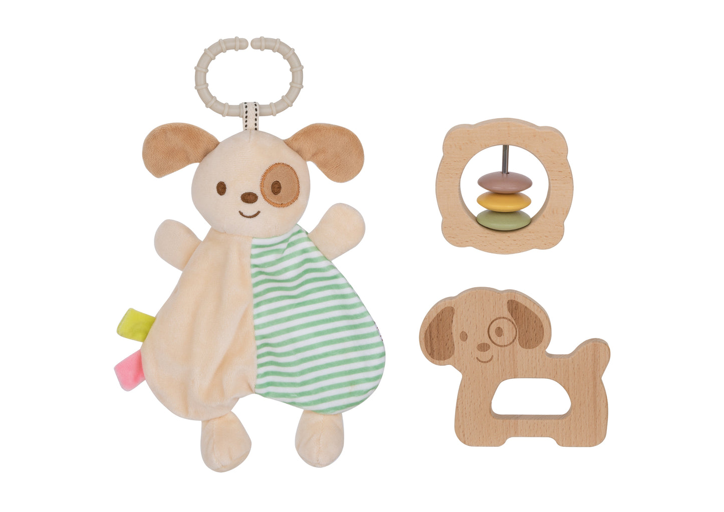 Baby Comforter and Rattle Gift Set