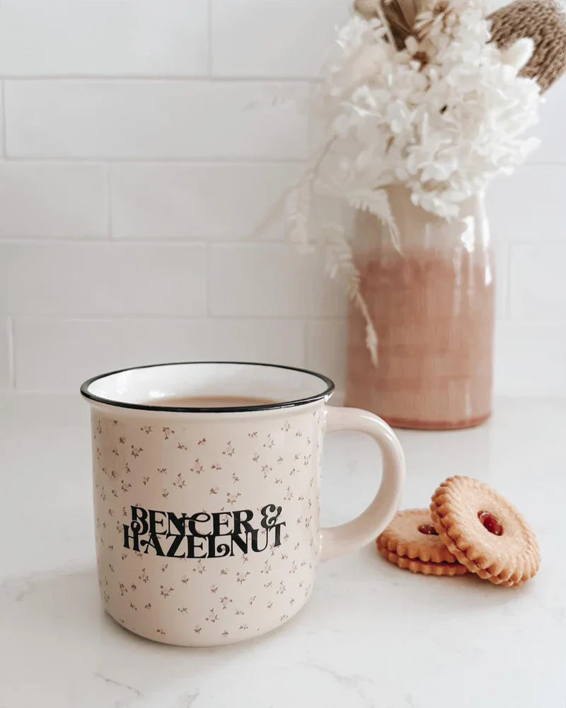 Bencer and Hazelnut Mug - Pink Floral