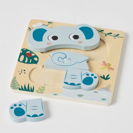Zookabee - Wooden Elephant Small Puzzle