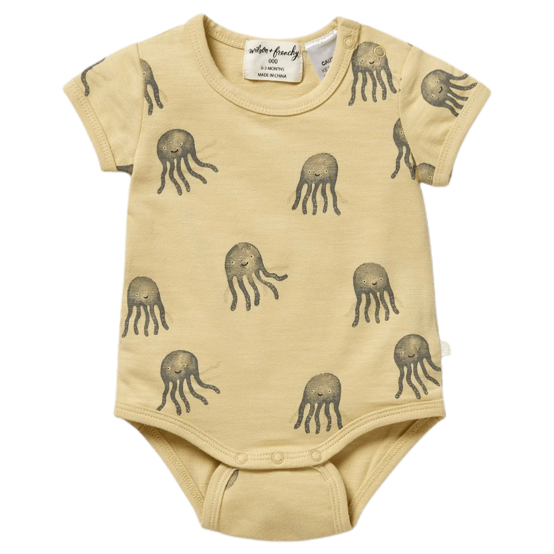 Ollie Octopus Organic Bodysuit