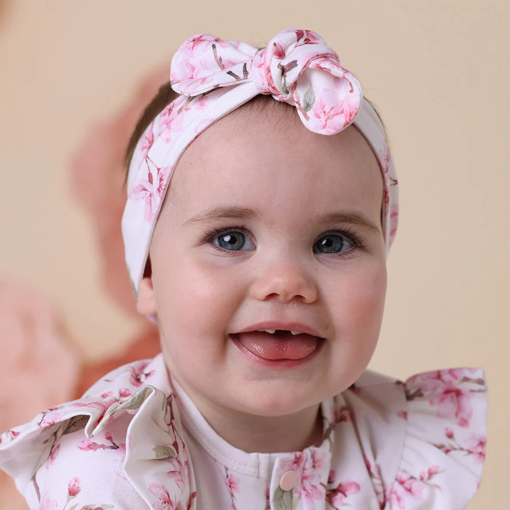 Snuggle Hunny - Cherry Blossom Organic Topknot