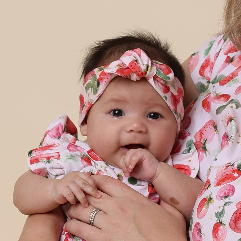 Snuggle Hunny - Strawberry Organic Topknot