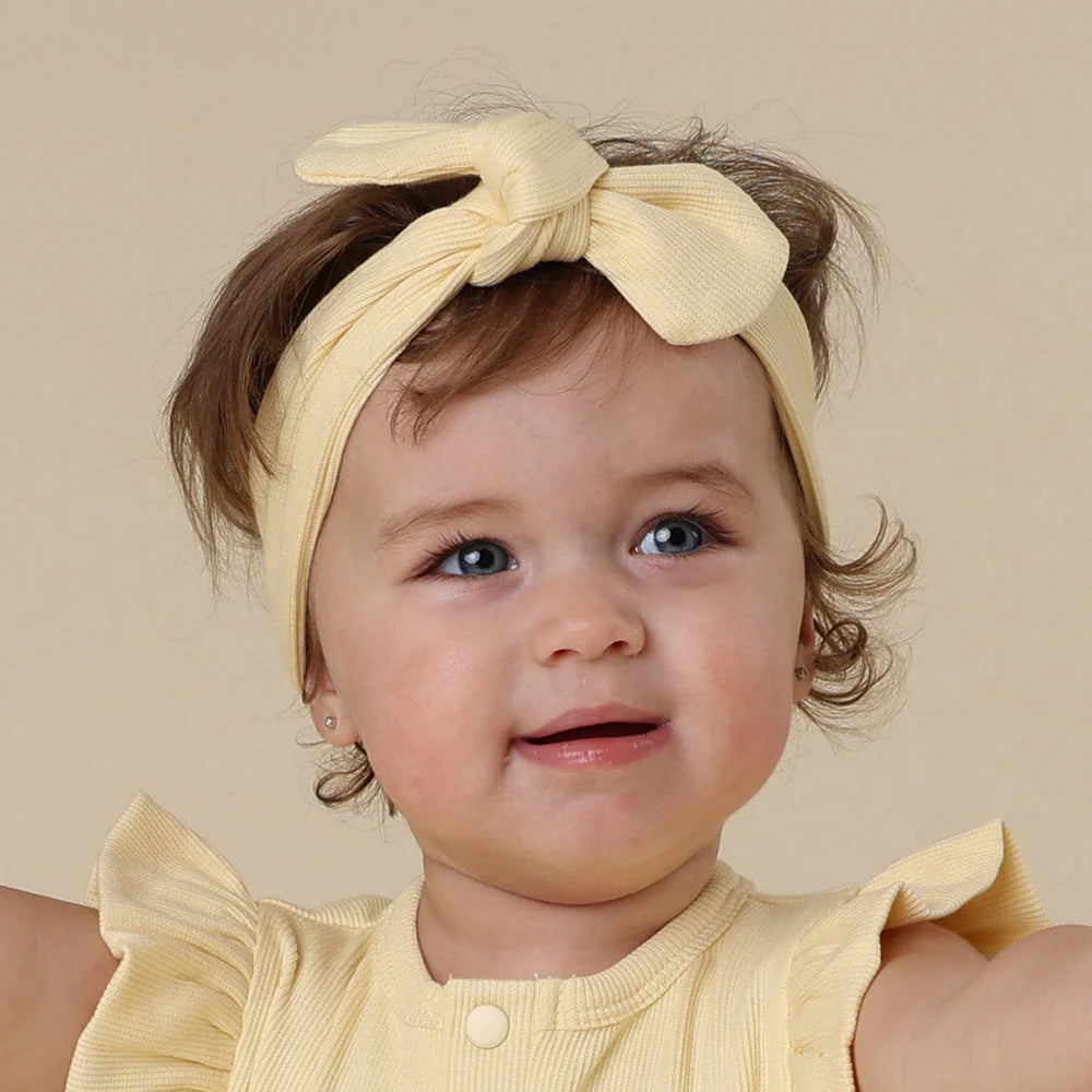 Snuggle Hunny - Sunlight Ribbed Organic Topknot