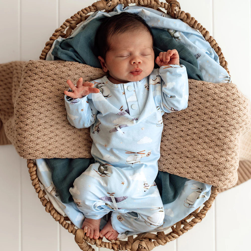 Snuggle Hunny - Taking Flight Organic Growsuit