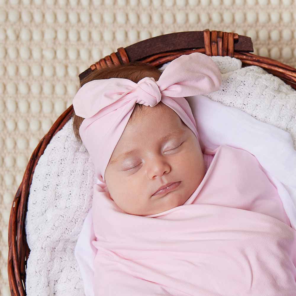 Snuggle Hunny - Baby Pink Organic Topknot