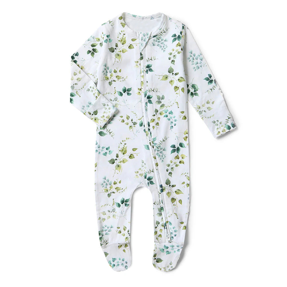 Snuggle Hunny - Eden Organic Snuggle Sleepsuit Zip Footie