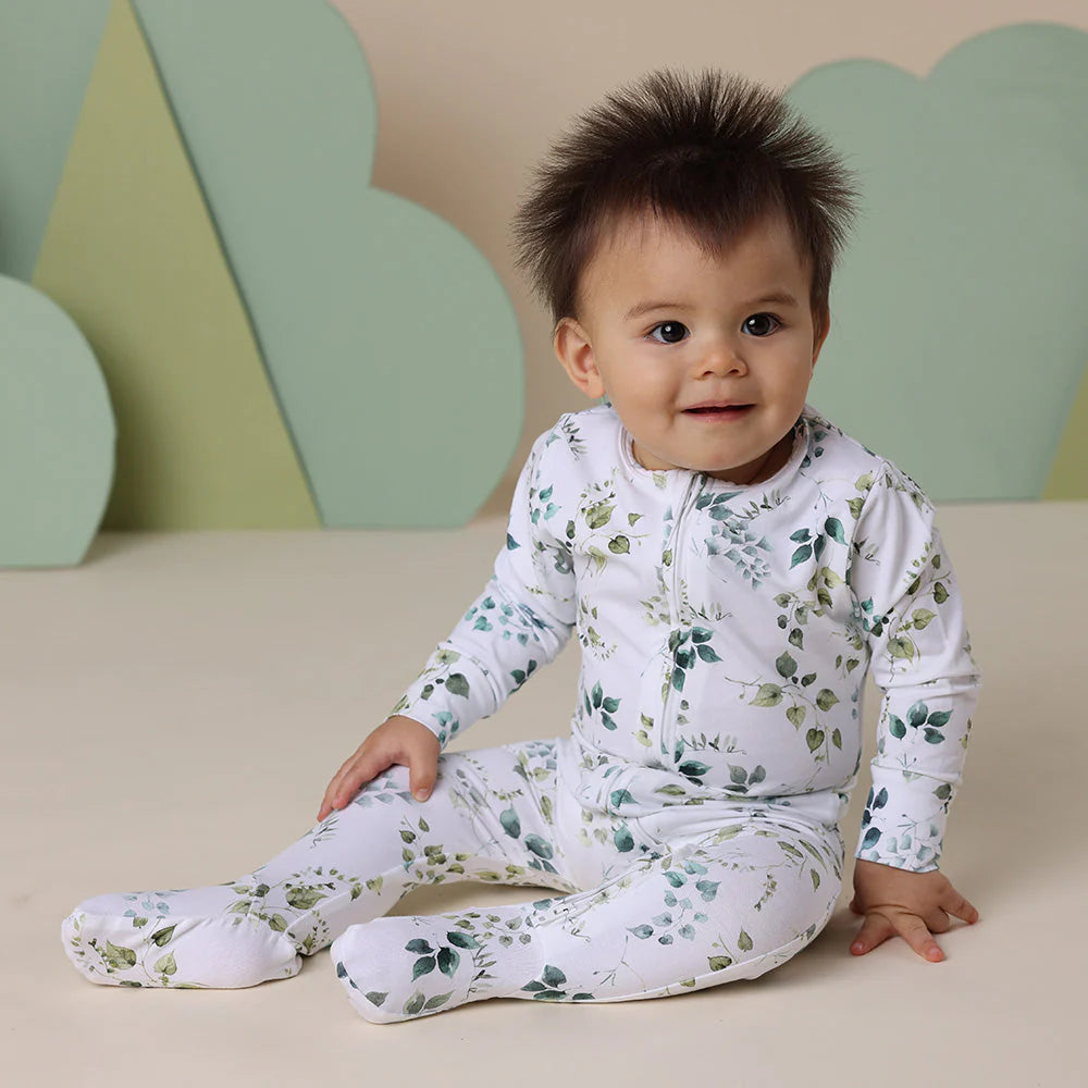 Snuggle Hunny - Eden Organic Snuggle Sleepsuit Zip Footie