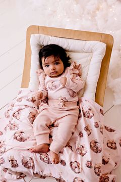 Frilly Slouch Pants - Rose