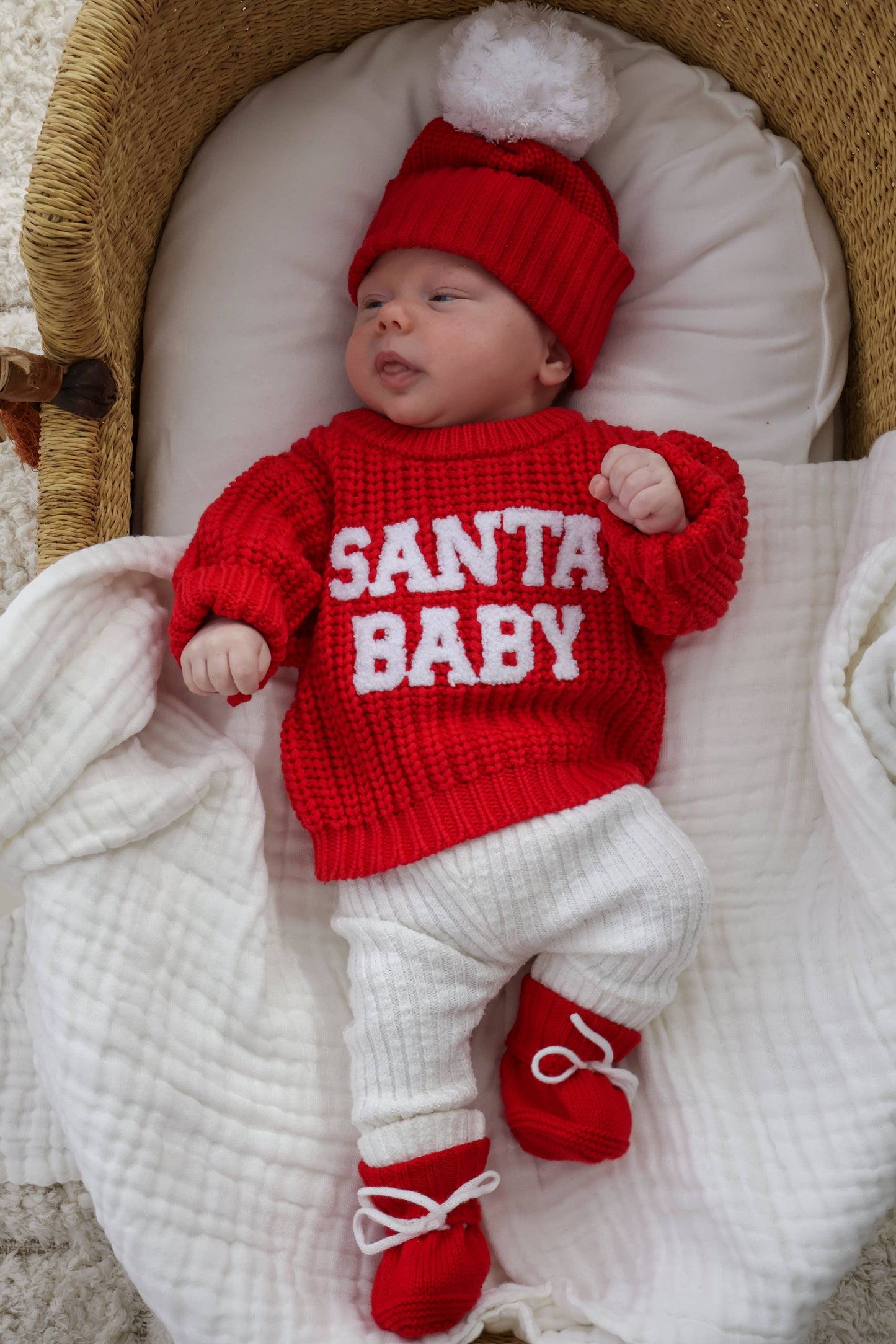 Petite + Co - CHRISTMAS BOOTIES | RED