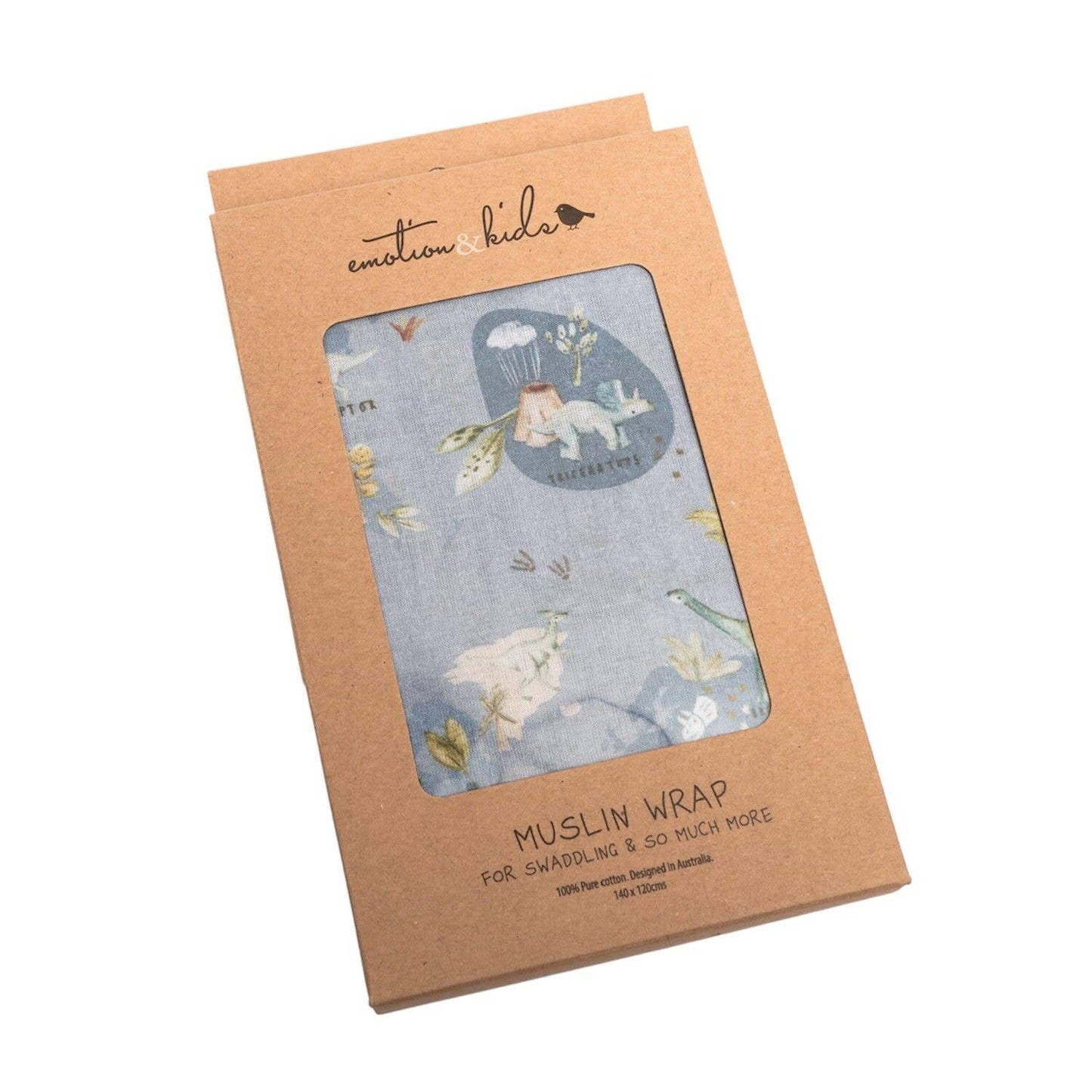 Emotion & Kids - Dinosaurs of the World Muslin Wrap/Swaddle