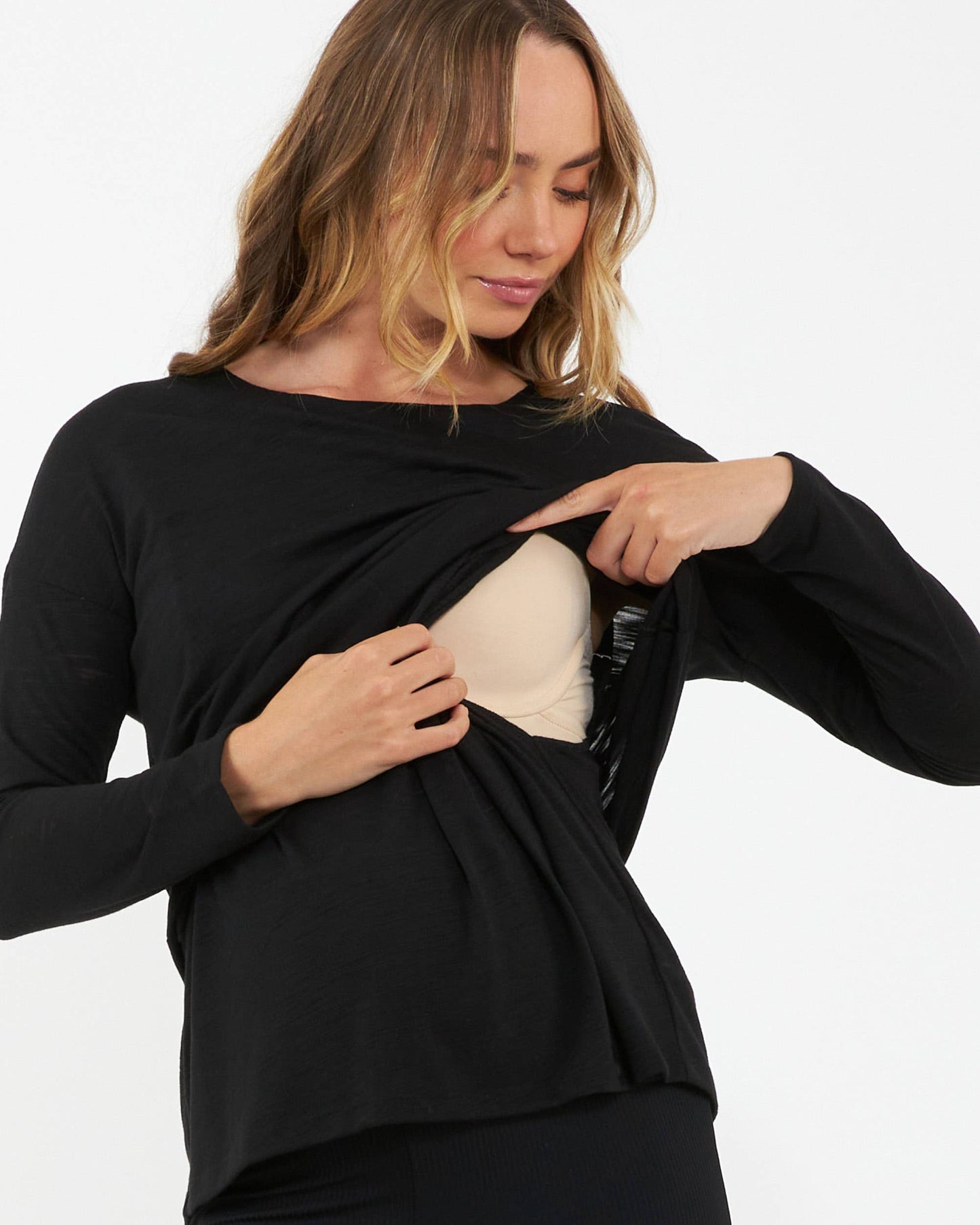 Ripe Maternity - Jazmin Long Sleeve Nursing Top