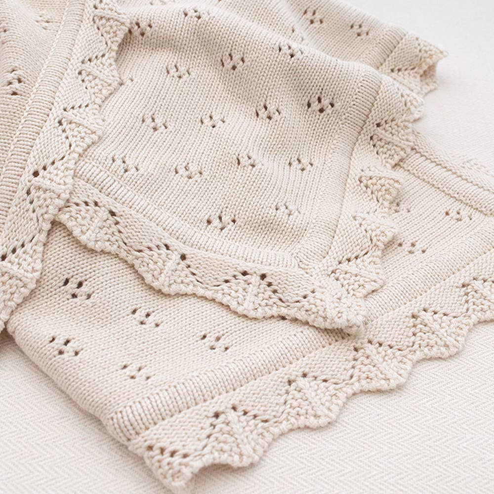 Living Textiles - Bamboo/Cotton Heirloom Baby Blanket