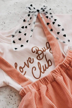 Bencer and Hazelnut Cord Suspender Skirt