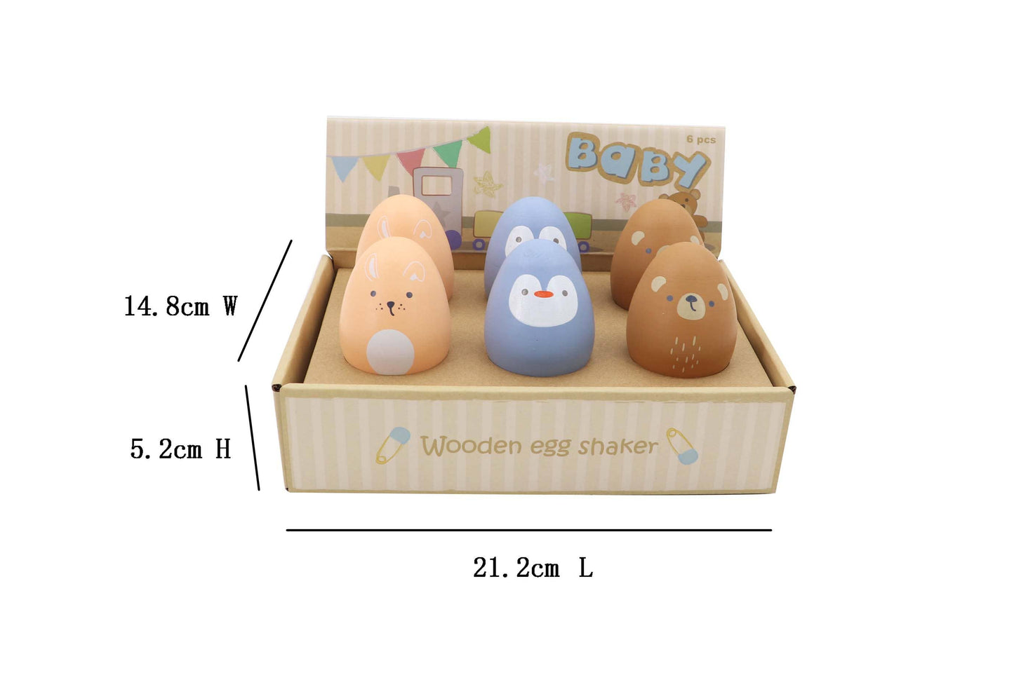 ToysLink - Wooden Shake Eggs