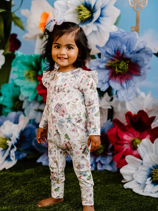 Fleur Harris - 'Mini Fairyland' Precious Frill Coverall Onesie
