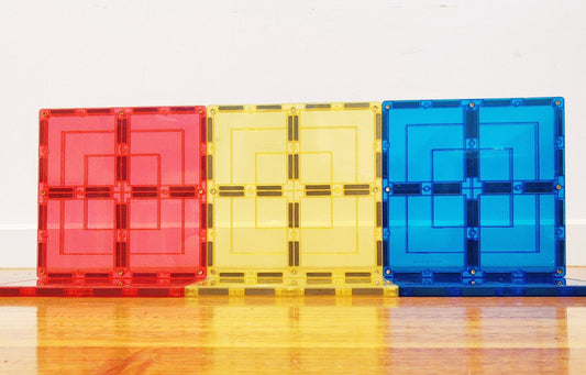 Learn and Grow Toys - Learn & Grow Magnetic Tiles - Large Square Pack (8 Piece)