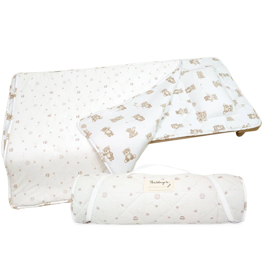 Living Textiles - Organic Nap Mat - Cuddly Bear