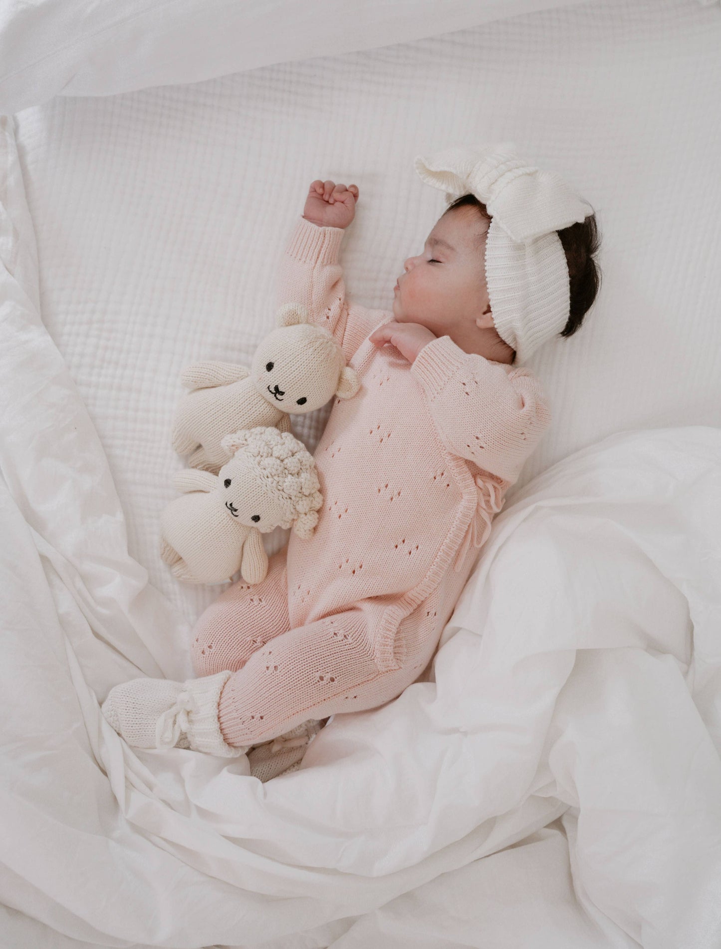 Petite + Co - POINTELLE ROMPER | BABY PINK