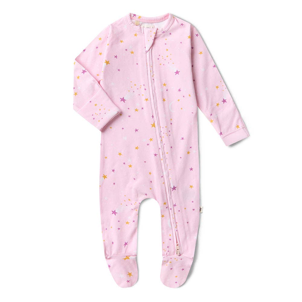 Snuggle Hunny - Twinkle Organic Snuggle Sleepsuit Zip Footie