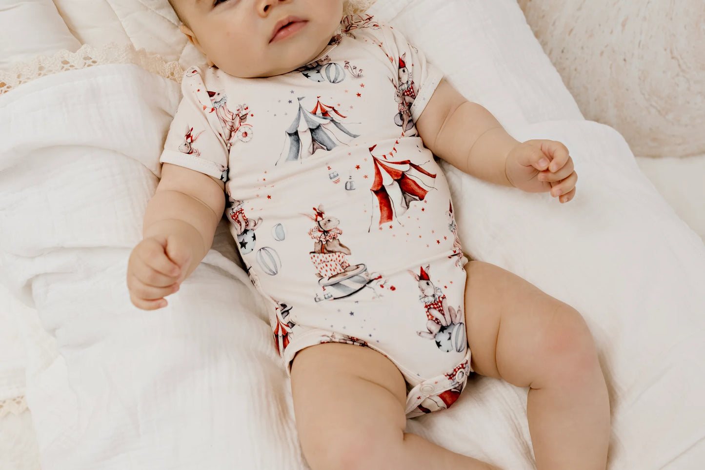 Confetti Kidz - Circus Bunnies Bamboo Bodysuit