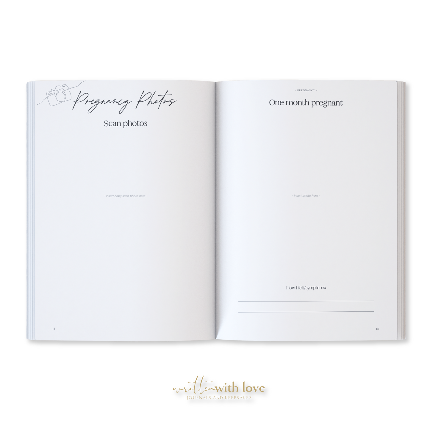 Written With Love - Baby Memory Book with Keepsake Box - Oatmeal