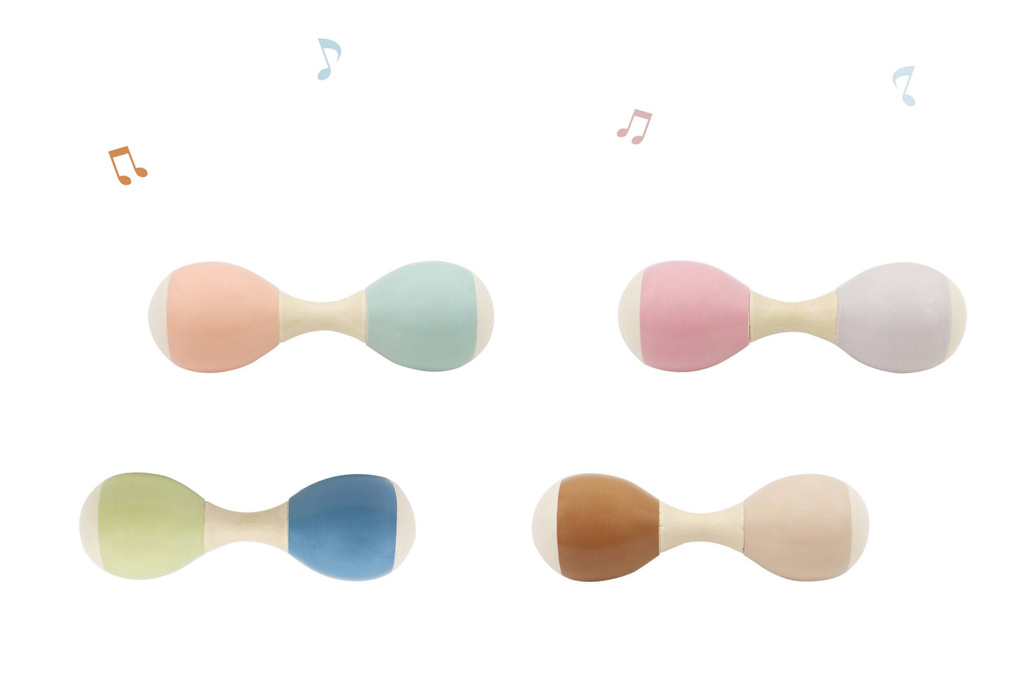 ToysLink - Wooden Double End Maracas